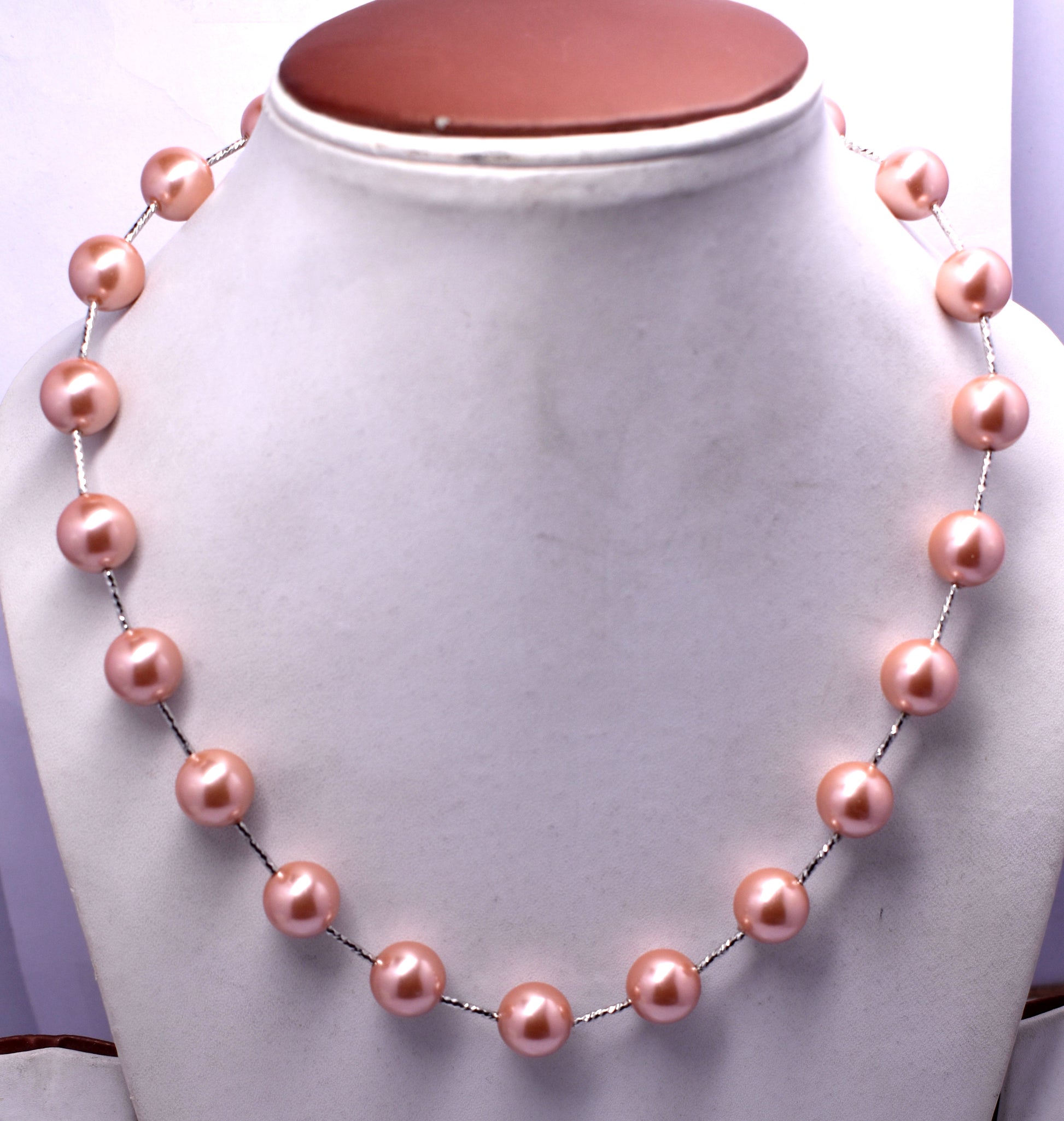 Pearl Round Bead Necklace with Lock, 18'' Length, 12mm Beads – Timeless Elegance & Spiritual Healing#PearlNecklace #RoundBeadNecklace #TimelessElegance #HealingJewelry #SpiritualHealing #ChakraHealing #HolisticWellness #PearlJewelry #EmotionalHealing #LuxuryJewelry #MeditationAid #PositiveVibes #HealingStones #SelfLoveJewelry