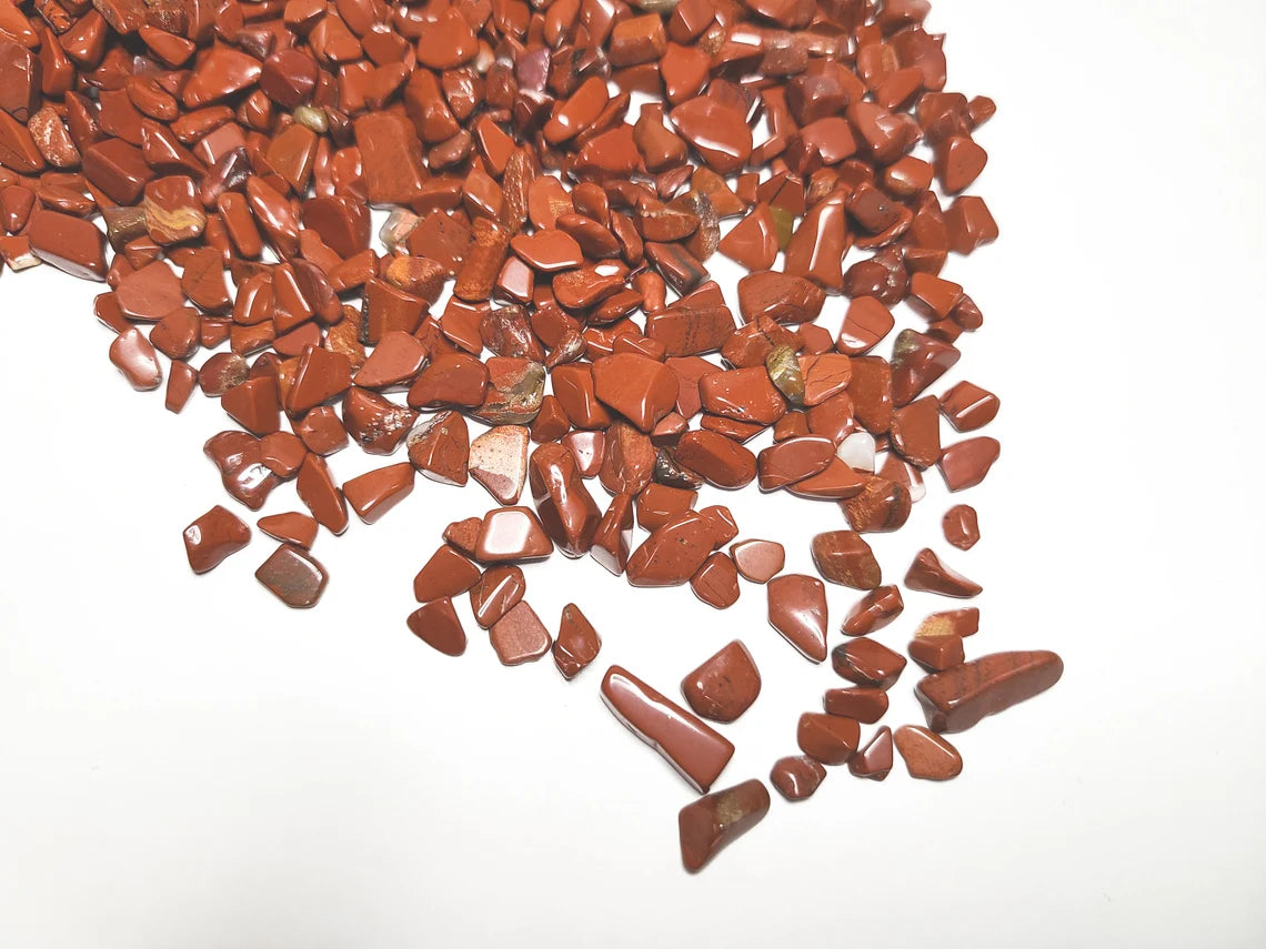 Premium Red Jasper Chips – Ideal for Energy Healing, Vitality, and Grounding #RedJasper #EnergyHealing #Vitality #CrystalHealing #NaturalGemstone
