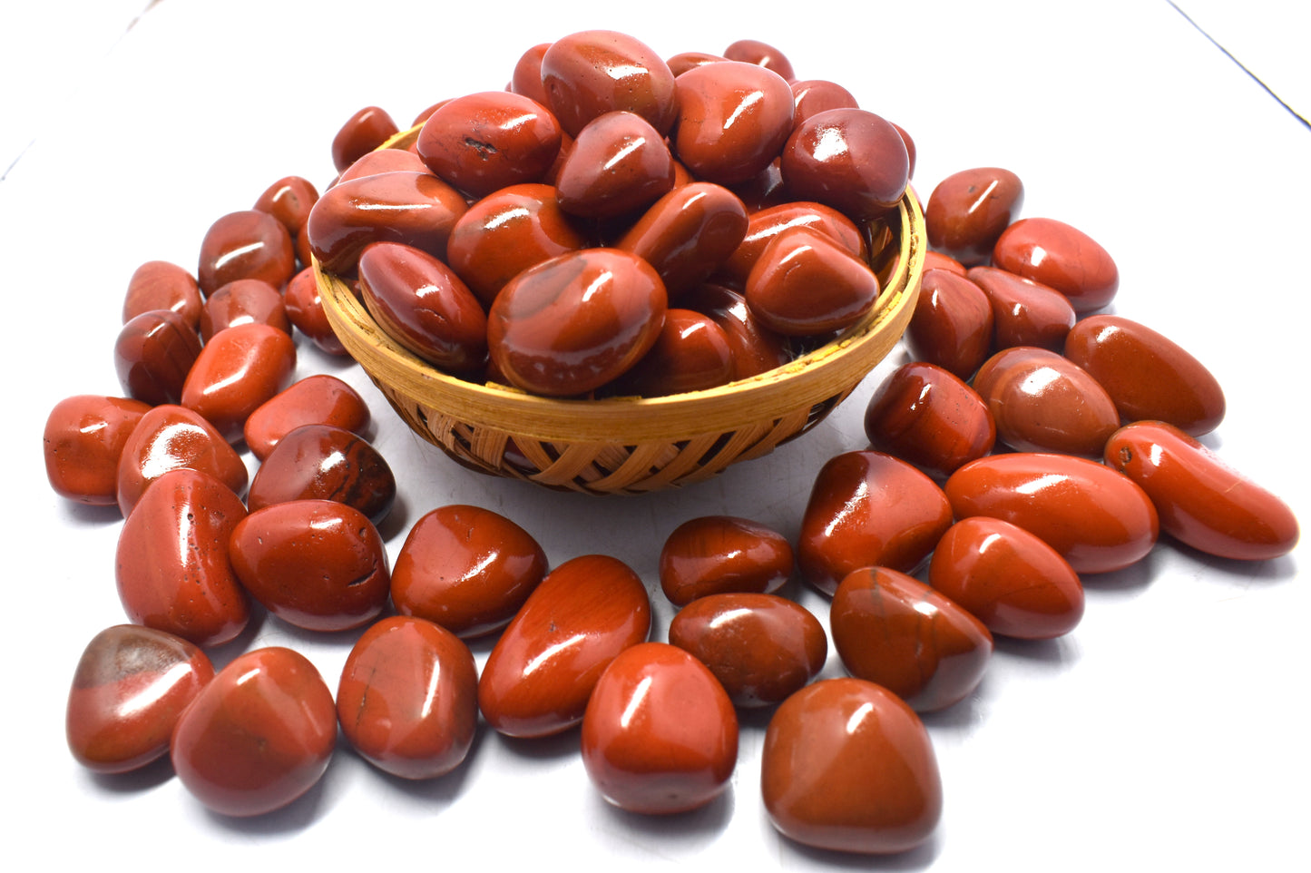 Red Jasper Tumble – Natural red jasper tumble stones known for their grounding and energizing properties. #RedJasper #JasperTumble #HealingStones #GroundingCrystal #EnergyHealing #NaturalStones