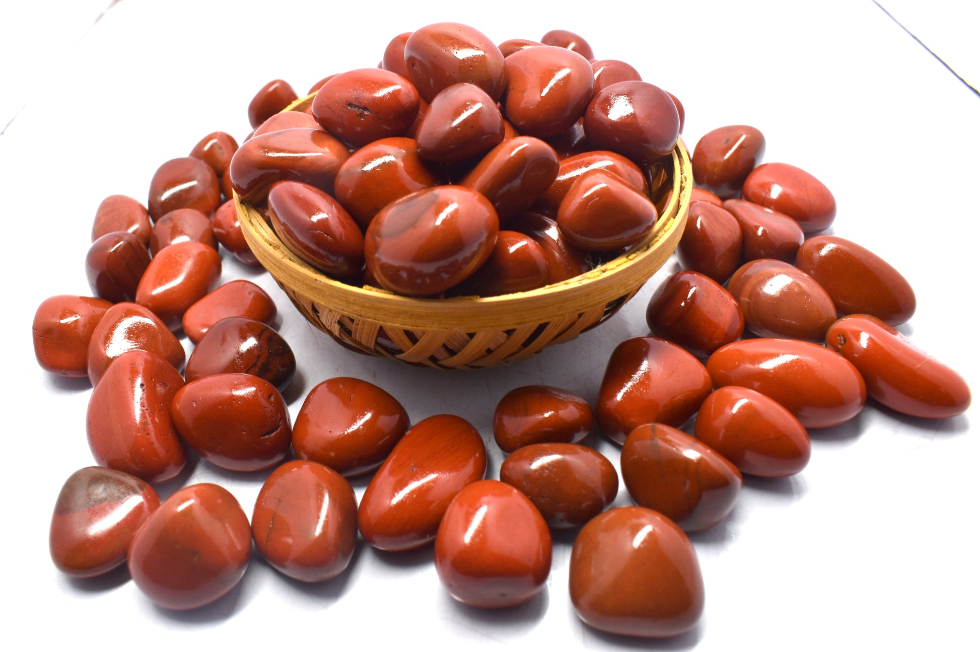 Red Jasper Tumble – Natural red jasper tumble stones known for their grounding and energizing properties. #RedJasper #JasperTumble #HealingStones #GroundingCrystal #EnergyHealing #NaturalStones