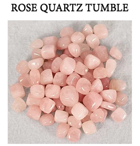 Premium Rose Quartz tumble crystals / Polished Stones / Home Decor / Tumbled Gemstones / Tumbled stones