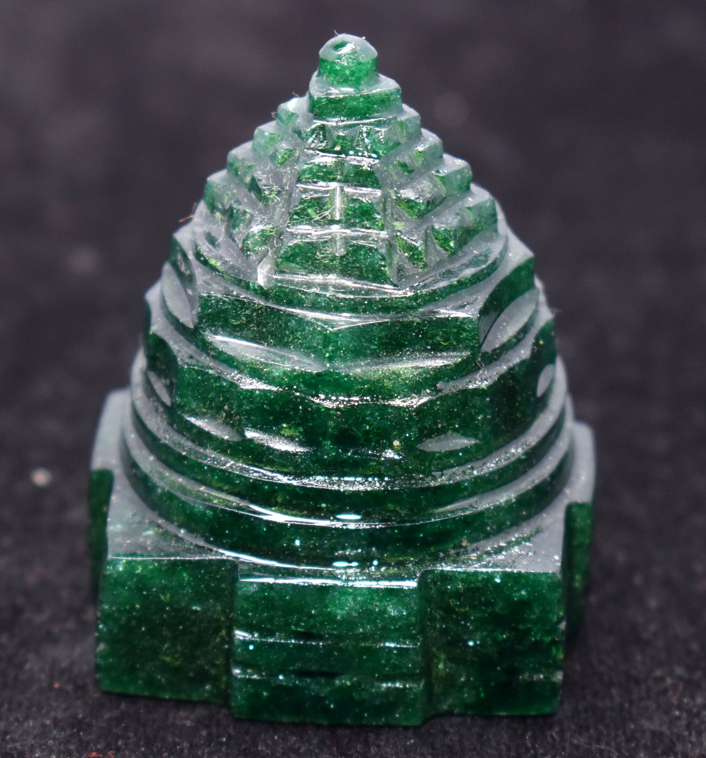 Shri Yantra in Natural Green Aventurine Stone – Meru Yantra for Prosperity, Abundance, and Spiritual Growth. Perfect Puja Item and Lucky Charm #ShriYantra #GreenAventurine #MeruYantra #PujaItems #SpiritualTools