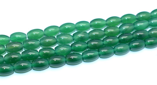 This beautiful strand features natural green onyx beads (8x12mm), perfect for adding elegance to your jewelry creations. #GreenOnyx #OnyxBeads #GemstoneJewelry #HealingCrystals #CrystalB eads #JewelryMaking #FashionJewelry