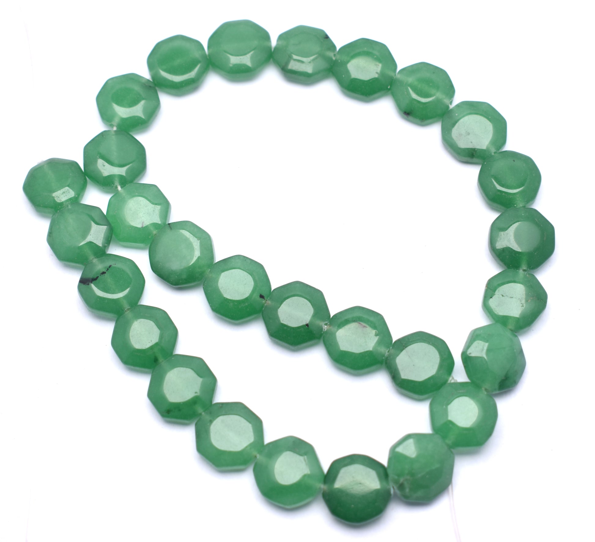 This exquisite strand features natural green jade beads (14mm), perfect for creating elegant and healing jewelry pieces.
#GreenJade #JadeBeads #GemstoneJewelry #HealingCrystals #CrystalBeads #JewelryMaking #FashionJewelry