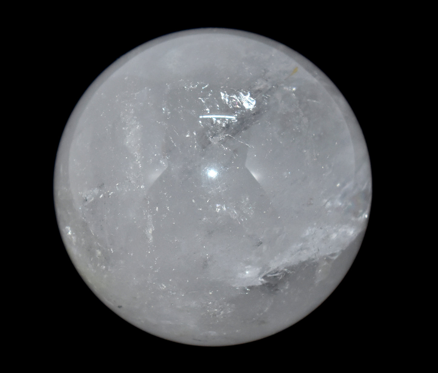 This magnificent Crystal Polished Round Ball, weighing 675 grams #ClearQuartz #MeditationCrystal #BalanceAndHarmony #SpiritualHealing #ClarityAndFocus #HealingStone #MetaphysicalProperties #PositiveEnergy