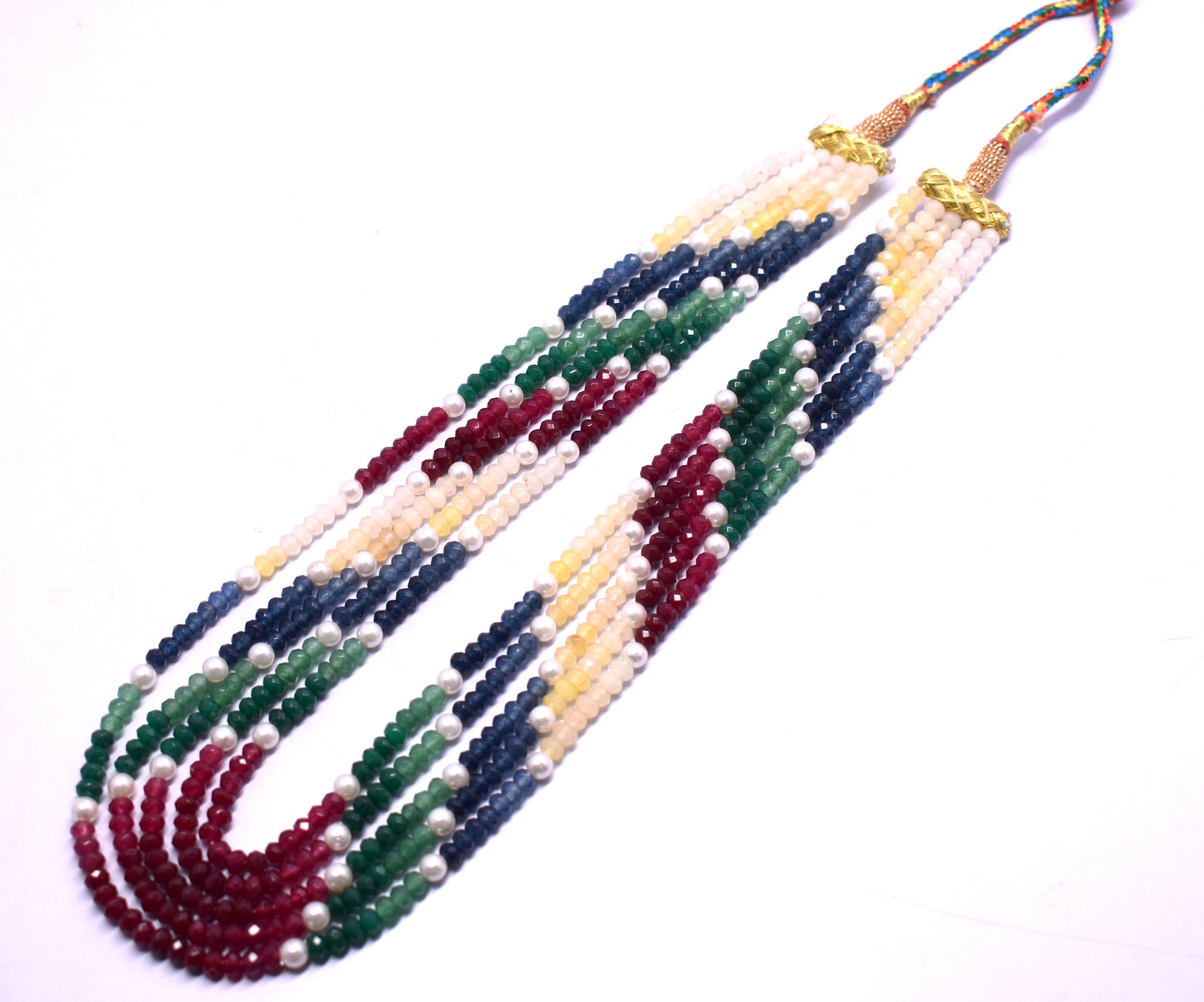 This vibrant necklace features multi-color quartz mix faceted beads (4mm-5mm) with a tassel, offering elegance and color.
#QuartzNecklace #FacetedBeads #TasselNecklace #GemstoneJewelry #ColorfulJewelry #ElegantJewelry