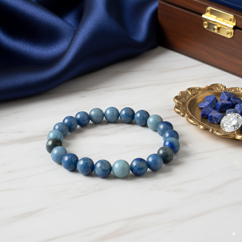 Blue Aventurine Adjustable Bracelet, 8 MM Size