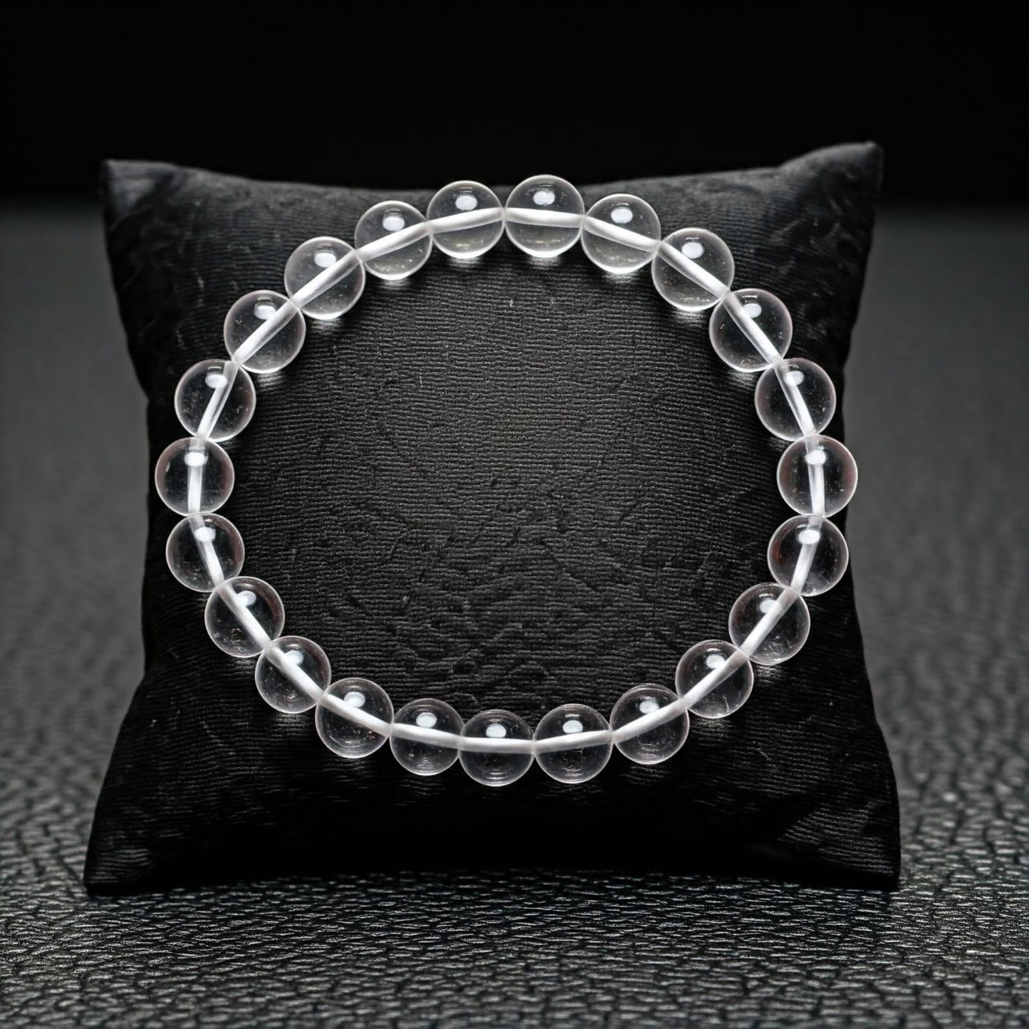 White Crystal Sphatik Bracelet 8 mm
