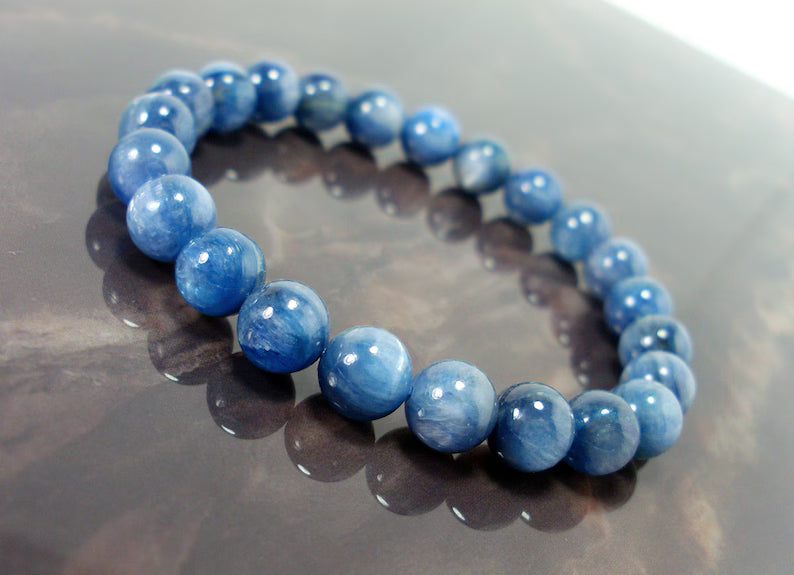 Natural Kyanite 8 MM Bracelet for Energy Balance & Clarity
