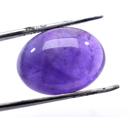 Rare & Natural Purple Amethyst, Oval Cabochon Loose Gemstone, 17.70 Carat, Size-15x20x8.5mm, Gift For Her,