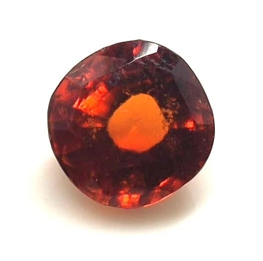 4.40 Carat 100% Natural Hessonite Garnet {Gomed} Cushion Faceted Loose Gemstone - Size- 9x9x6mm MH-2