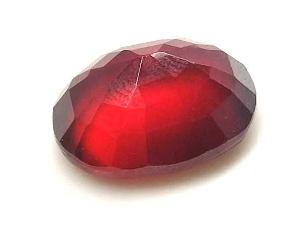 10.00 Carat 100% Natural Hessonite Garnet {Gomed} Oval Faceted Loose Gemstone - Size- 14.5x11.5x7mm- MH-1