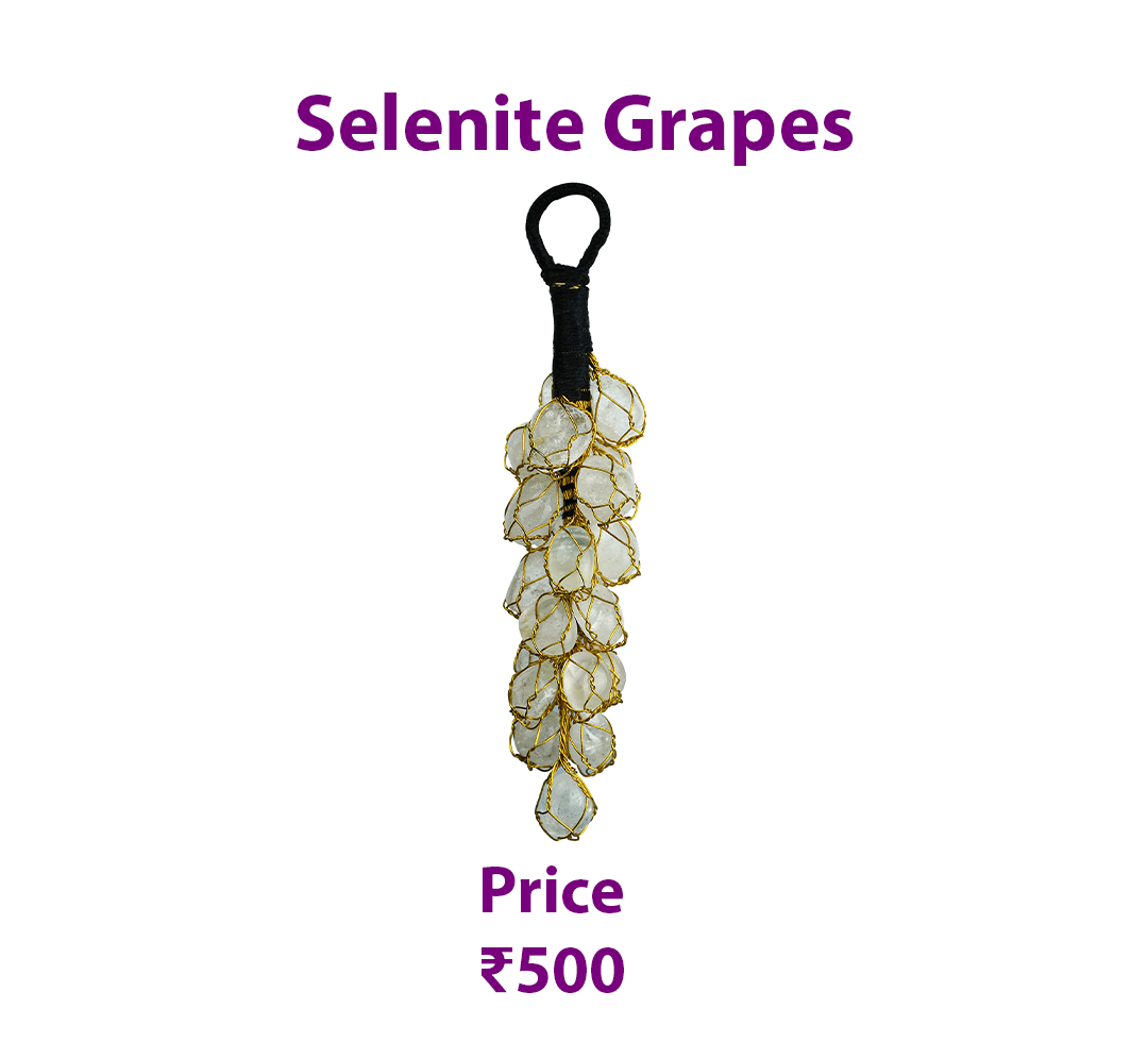 Selenite Grapes – Energy Cleansing & Positivity