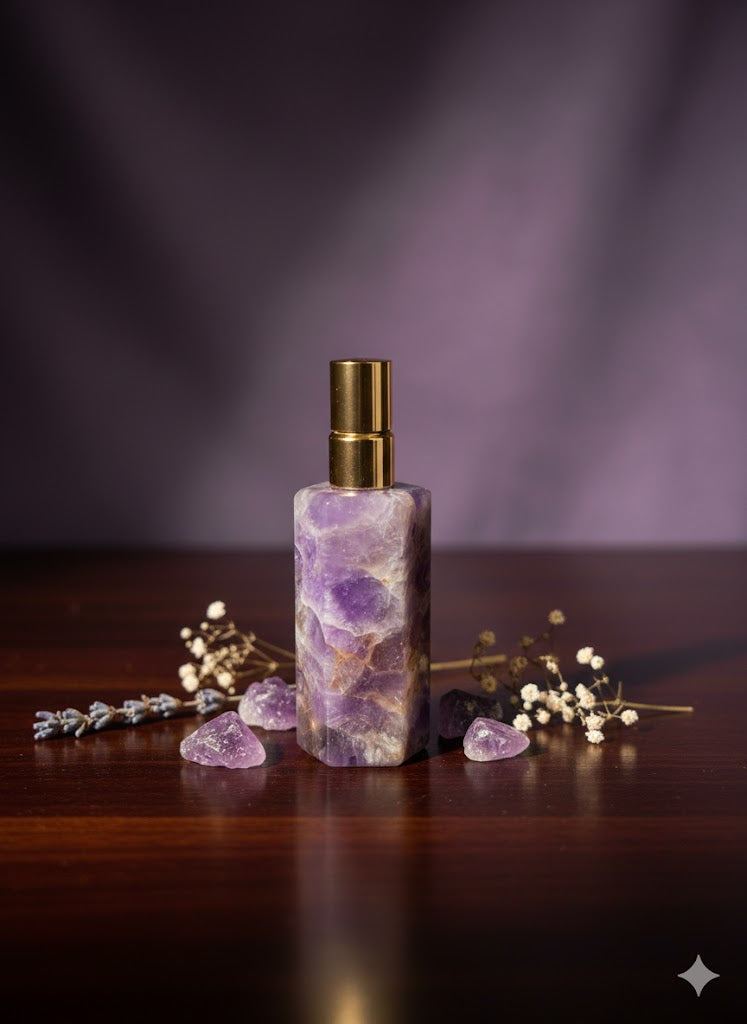 Amethyst Crystal Spray Bottle for Aura & Energy Cleansing