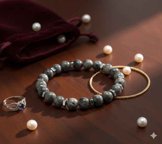 Labradorite Adjustable Bracelet 8 MM Size