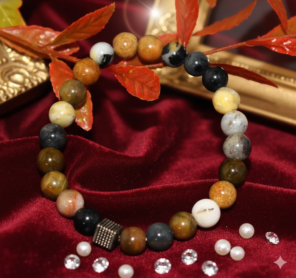 Multi-Color Agate Bead Adjustable Bracelet – Vibrant & Handmade