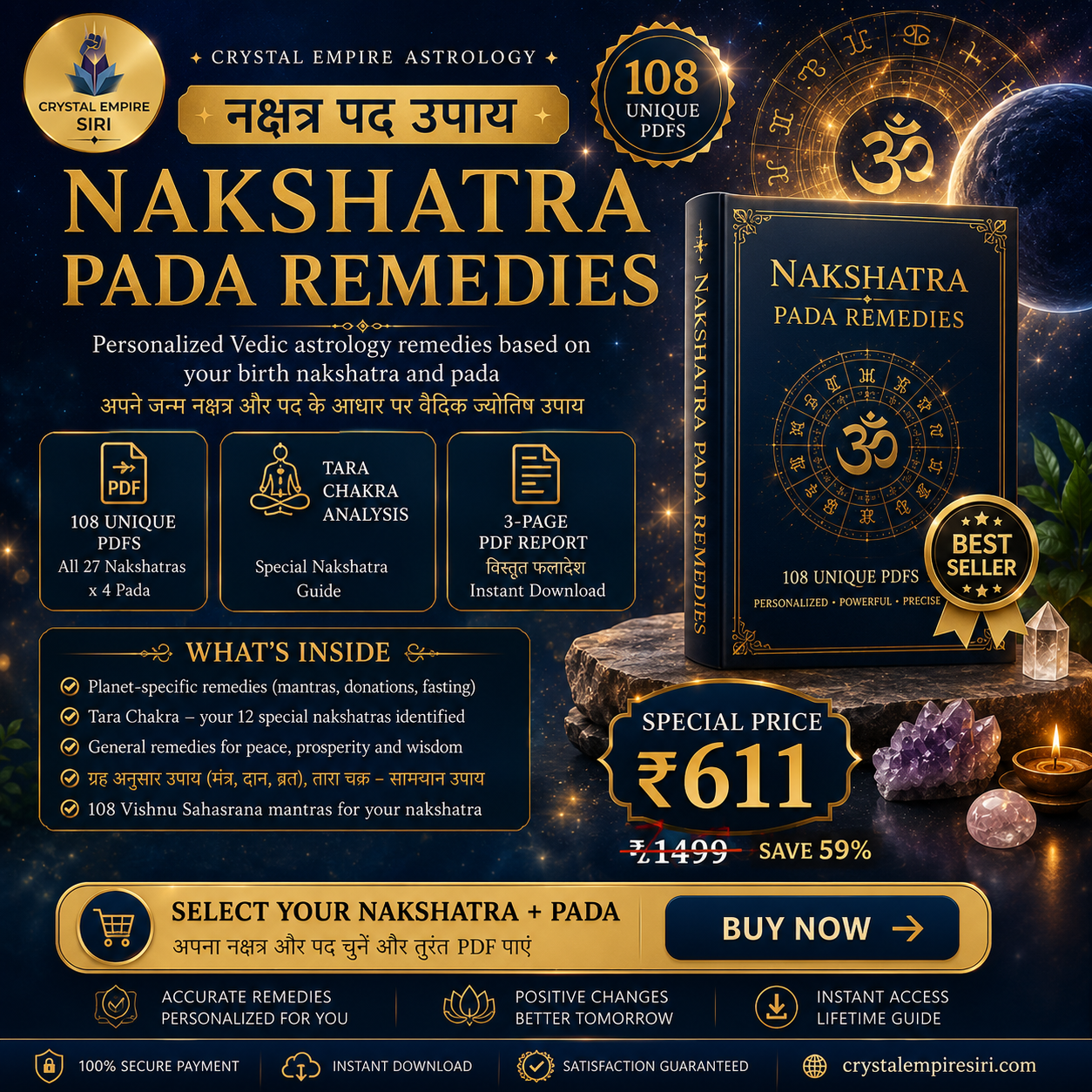 Nakshatra Pada Remedy (Padawise Remedy Report)