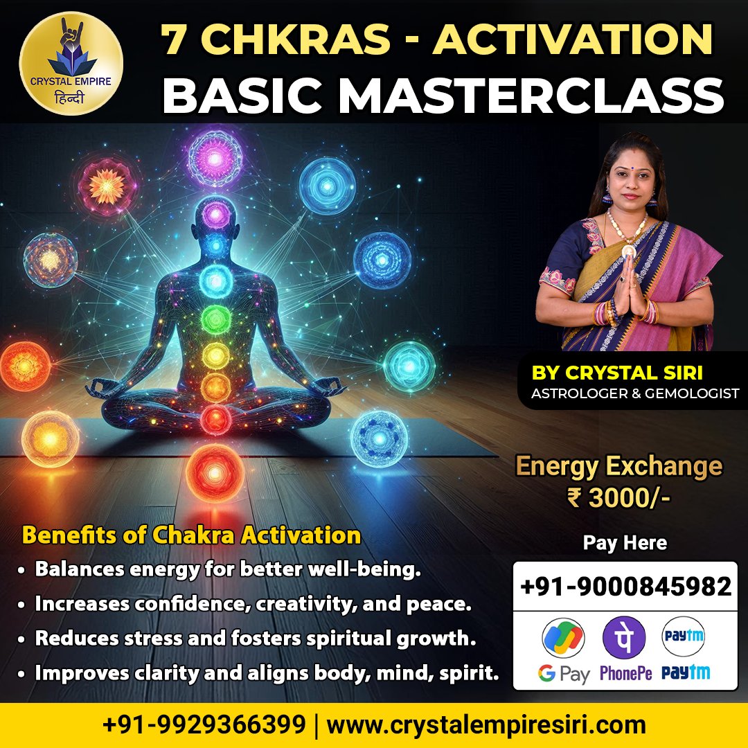 Basic Master Classes for Activation of 7 Chakras