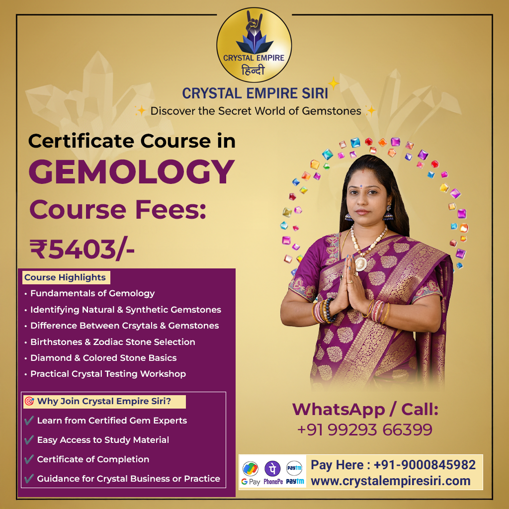 Certificate Course in Gemology