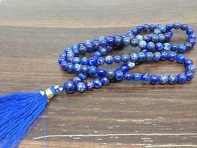 Lapis Lazuli Jaap Mala for Meditation, Mantra & Spiritual Power