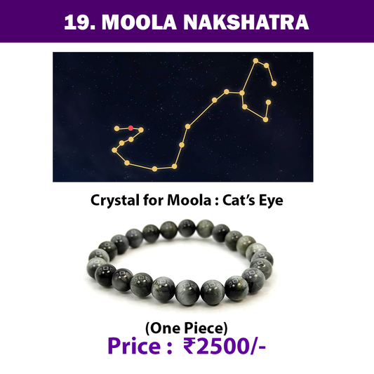 19. Moola Nakshatra Crystal | Cats Eye Bracelet