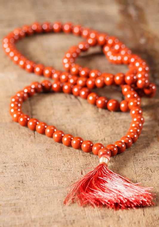 Red Jasper jaap Mala For Mangal grah