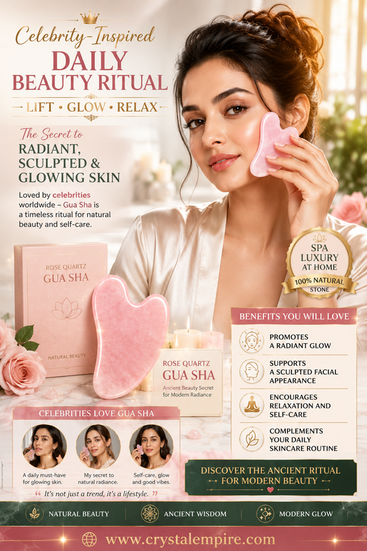 Natural Rose Quartz Gua Sha