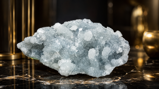 Celestite Cluster 530 Gram – Natural Sky Blue Crystal for Peace & Chakra Healing