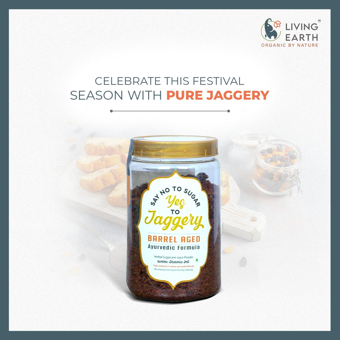 Jaggery | Barrel Aged Ayurvedic Formula | 500 grams (Living Earth)