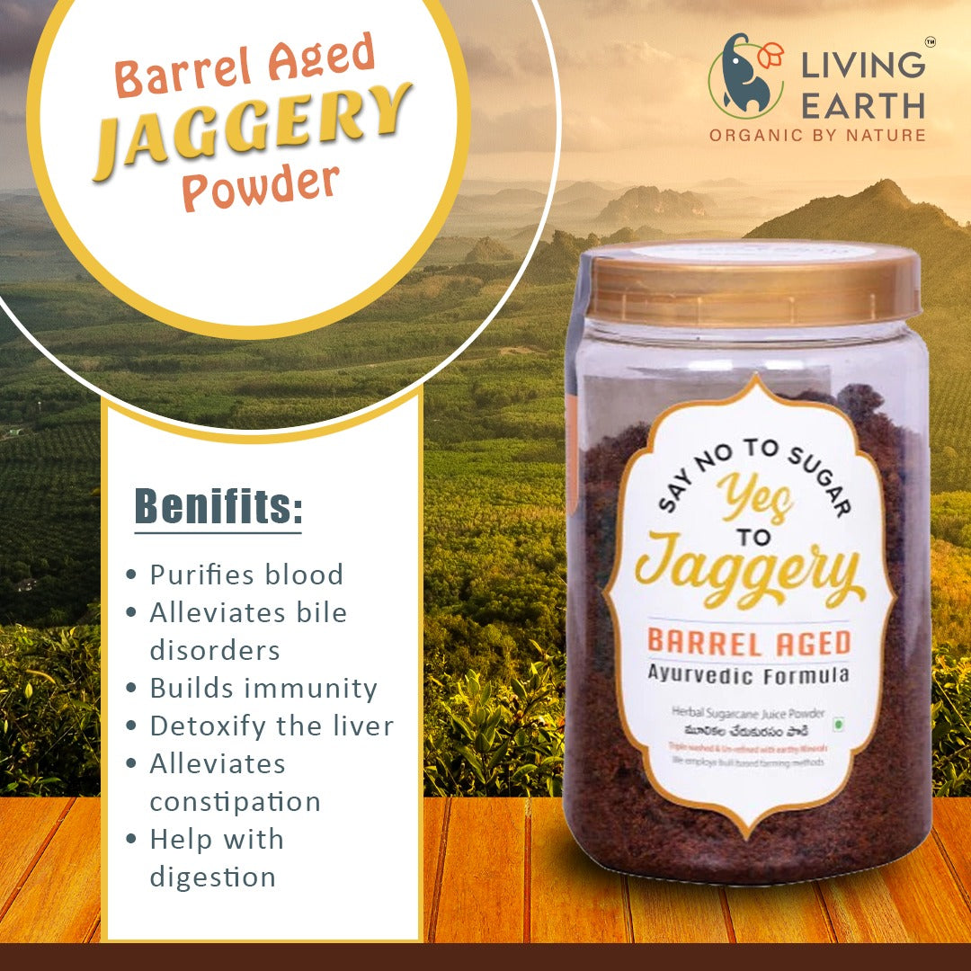 Jaggery | Barrel Aged Ayurvedic Formula | 500 grams (Living Earth)