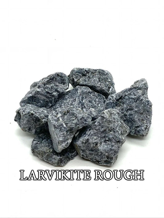 Larvikite Rough Stone - Raw Larvikite Crystals - Rocks - Minerals