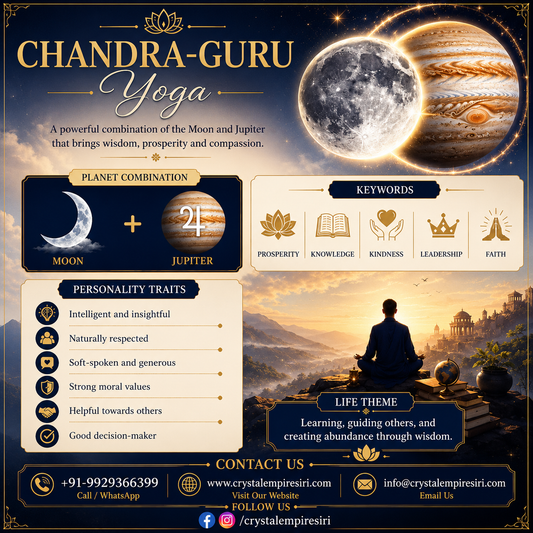 Chandra-Guru Yoga Benefits Balance Emotions • Expand Wisdom • Attract Prosperity