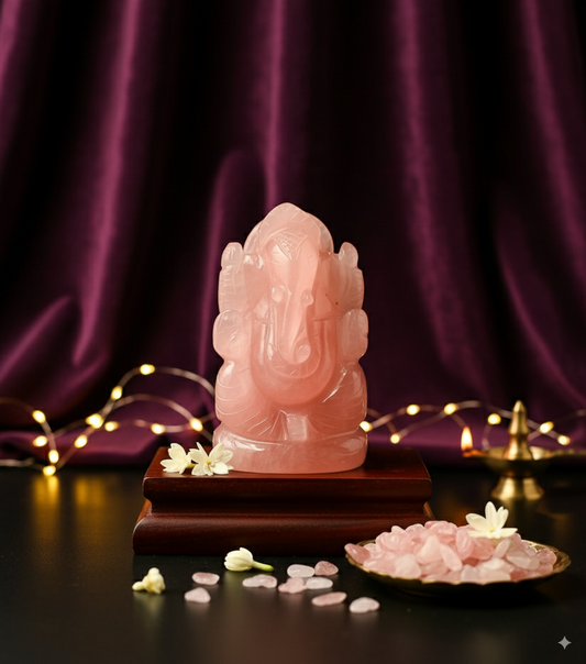 Rose Quartz Ganesh 251 Gram
