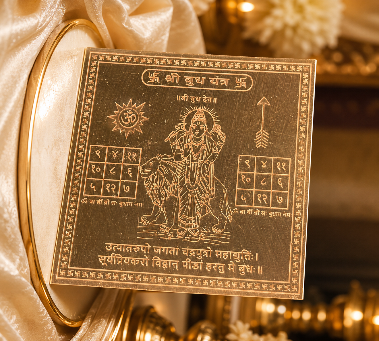 Original Budh Yantra | Mercury Planet Remedy | Energized Copper Yantra