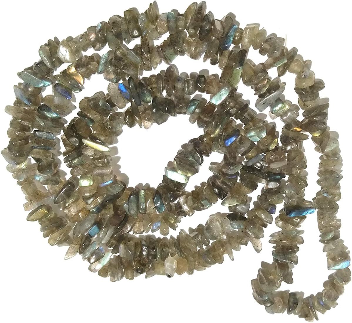 Labradorite Uncut Mala