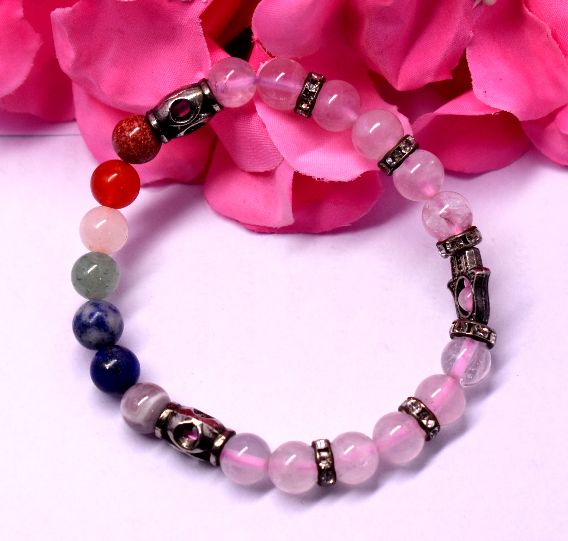 7 Chakra Adjustable Bracelet for Women & Men - Chakra Healing, Energy Balance, Spiritual Wellness, Unisex Beaded Bracelet