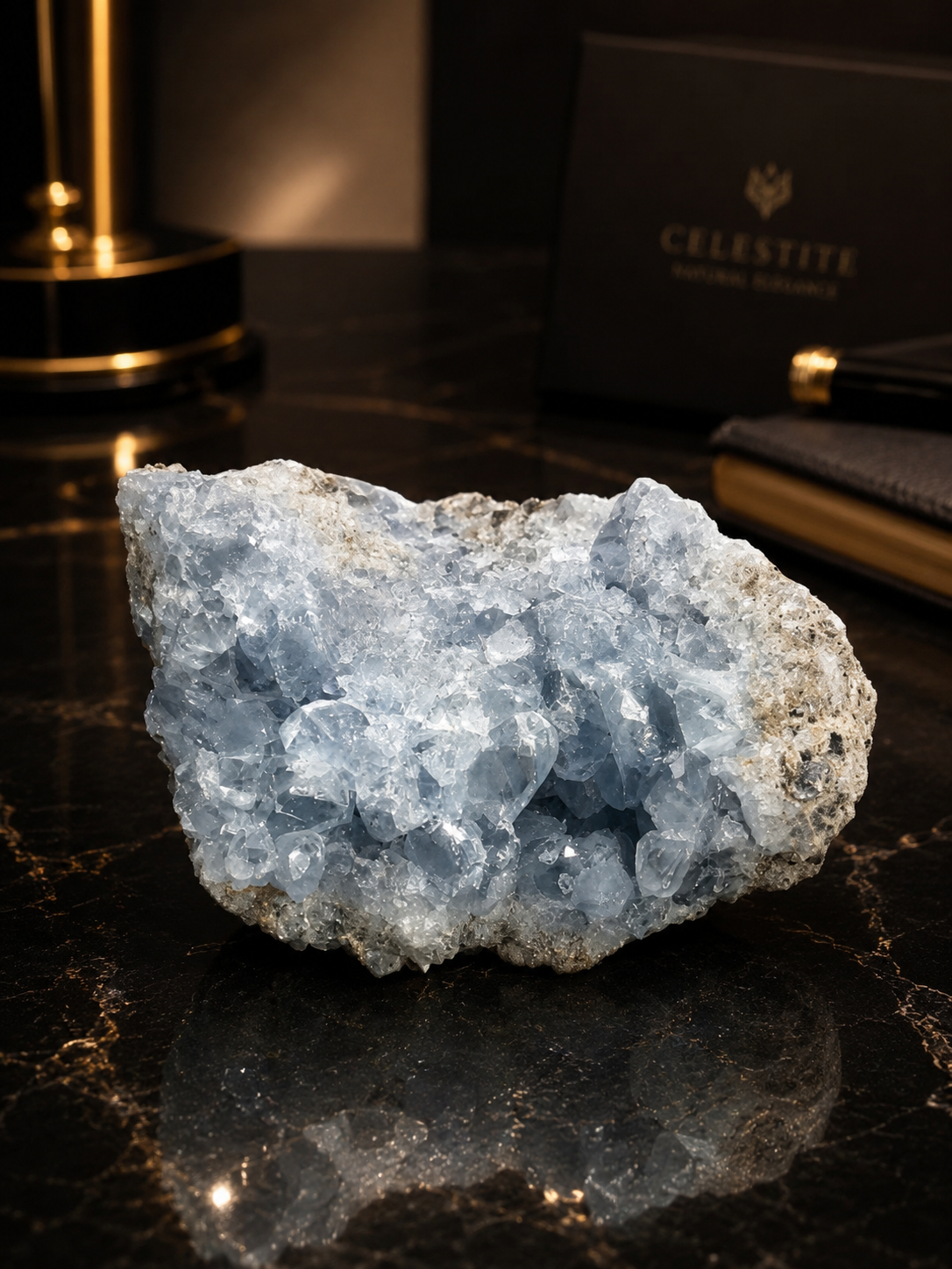 770 Gram Natural Celestite Cluster | Sky Blue Healing Crystal Stone