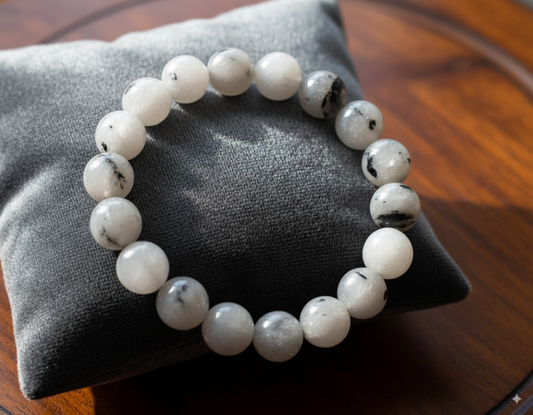 Black Rutile Adjustable Bracelet 8 MM Size