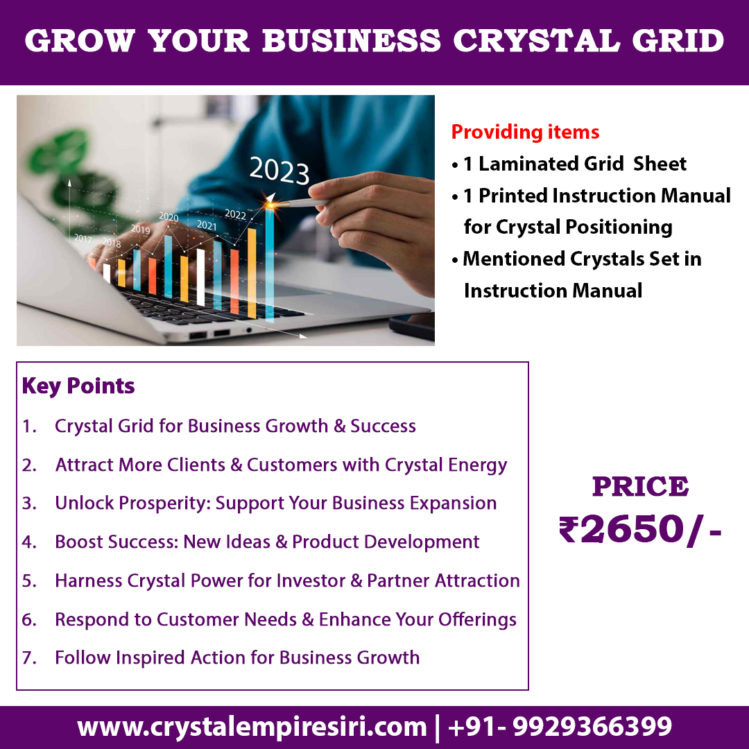 Grow Your Business Crystal Grid