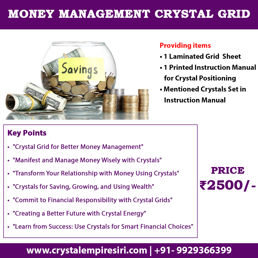 Money Management Crystal Grid