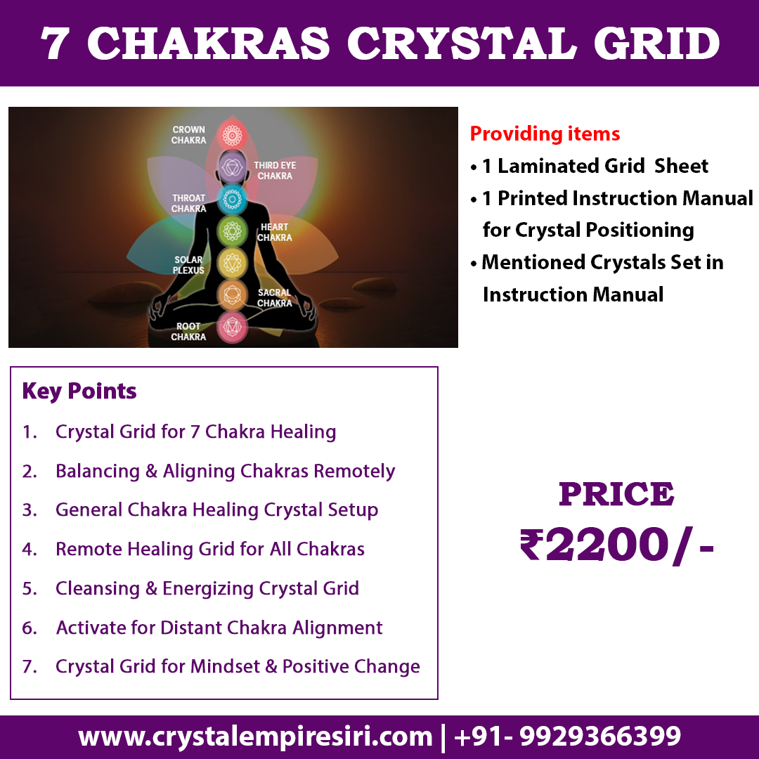 7 Chakras Crystal Grid