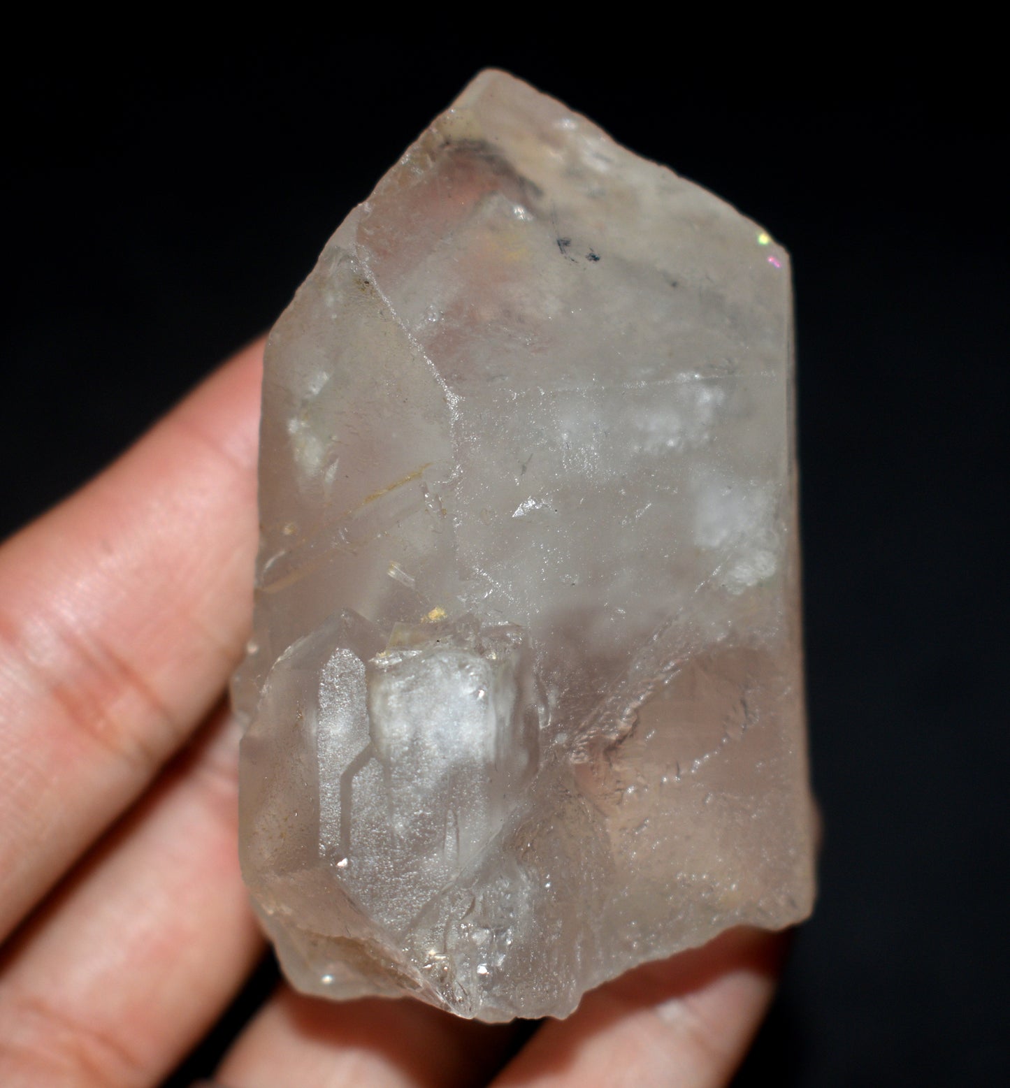 Beautiful Phantom Quartz Crystal Point – Healing Stone for Clarity & Growth - {Weight- 120.00 Gram} Size- 2.5'' inches Long