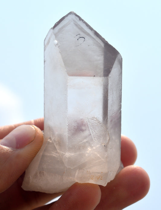 Beautiful Phantom Quartz Crystal Point – Healing Stone for Clarity & Growth - {Weight- 83.00 Gram} - Size- 3.5'' inches Long