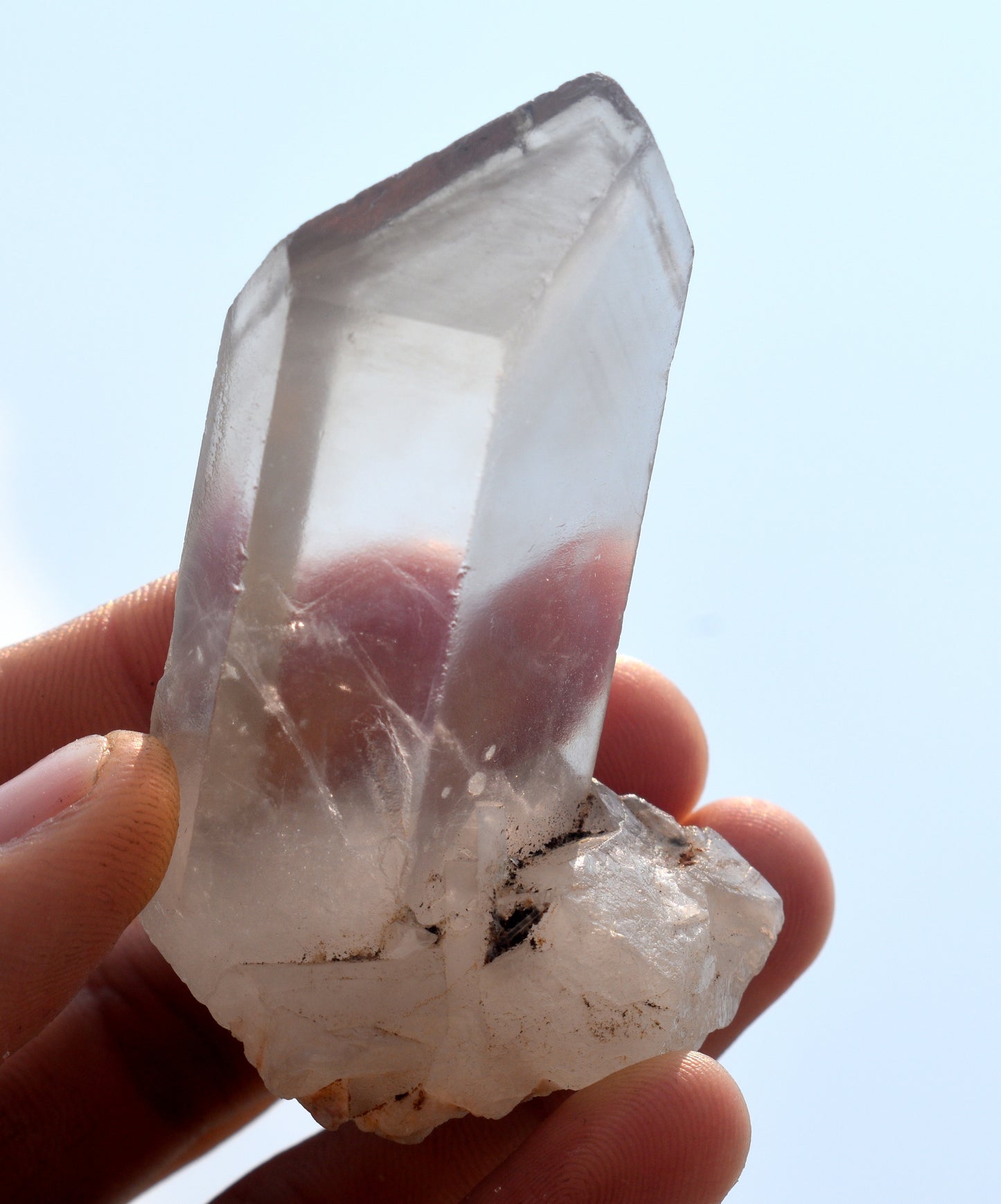 Beautiful Phantom Quartz Crystal Point – Healing Stone for Clarity & Growth - {Weight- 83.00 Gram} - Size- 3.5'' inches Long