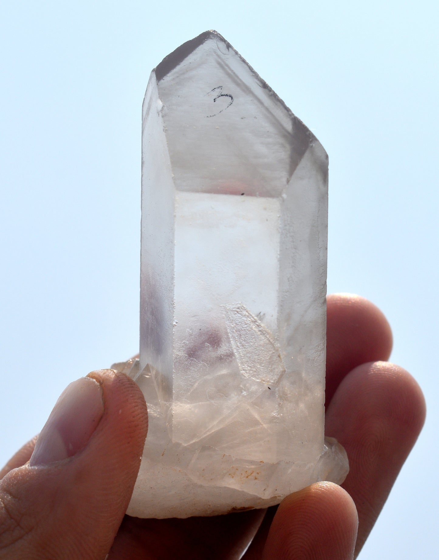 Beautiful Phantom Quartz Crystal Point – Healing Stone for Clarity & Growth - {Weight- 83.00 Gram} - Size- 3.5'' inches Long