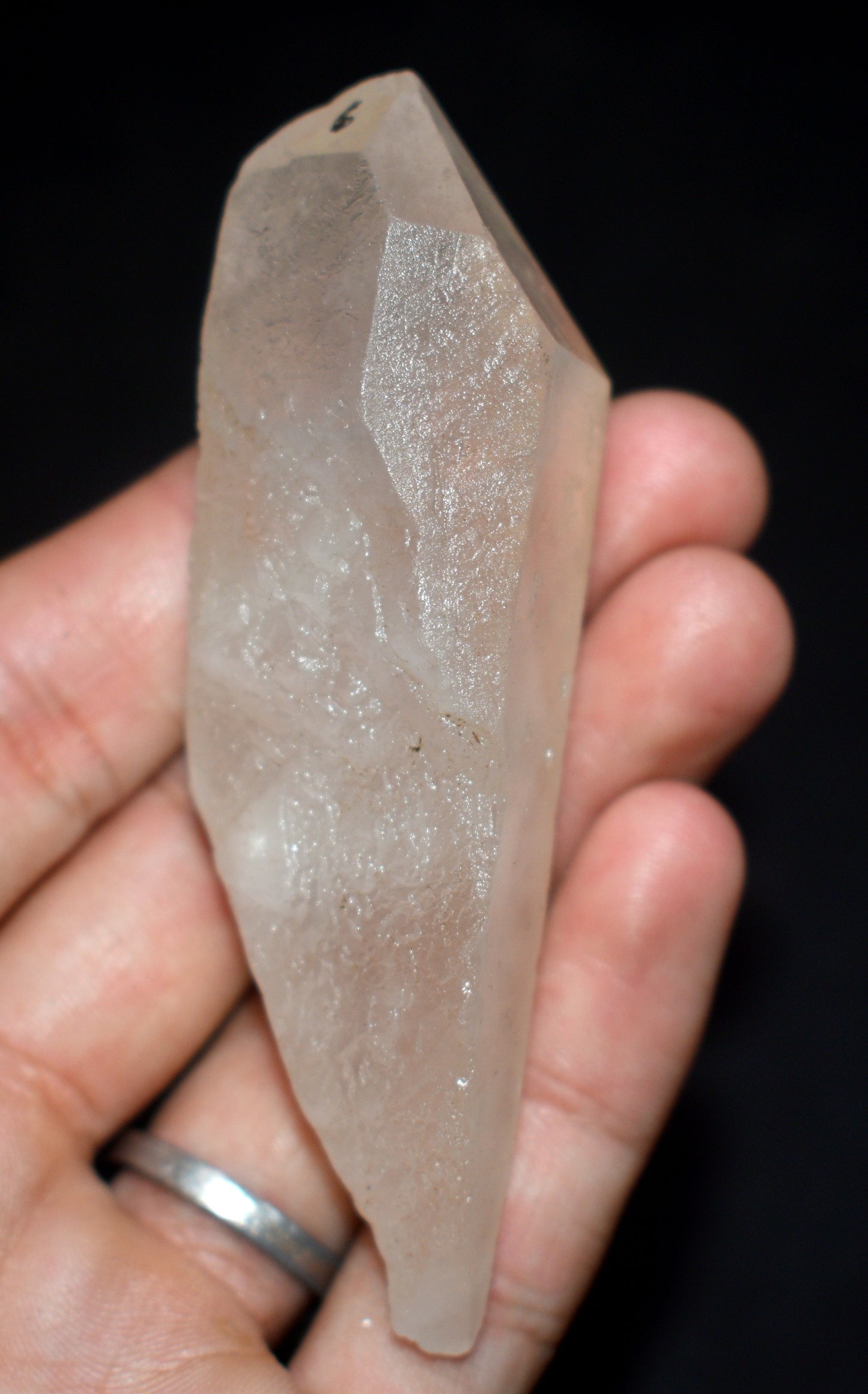 Natural Lemurian Seed Crystal Point – Clear Energizing- {Weight- 75.00 Gram}, Size- 3.5'' inches Long