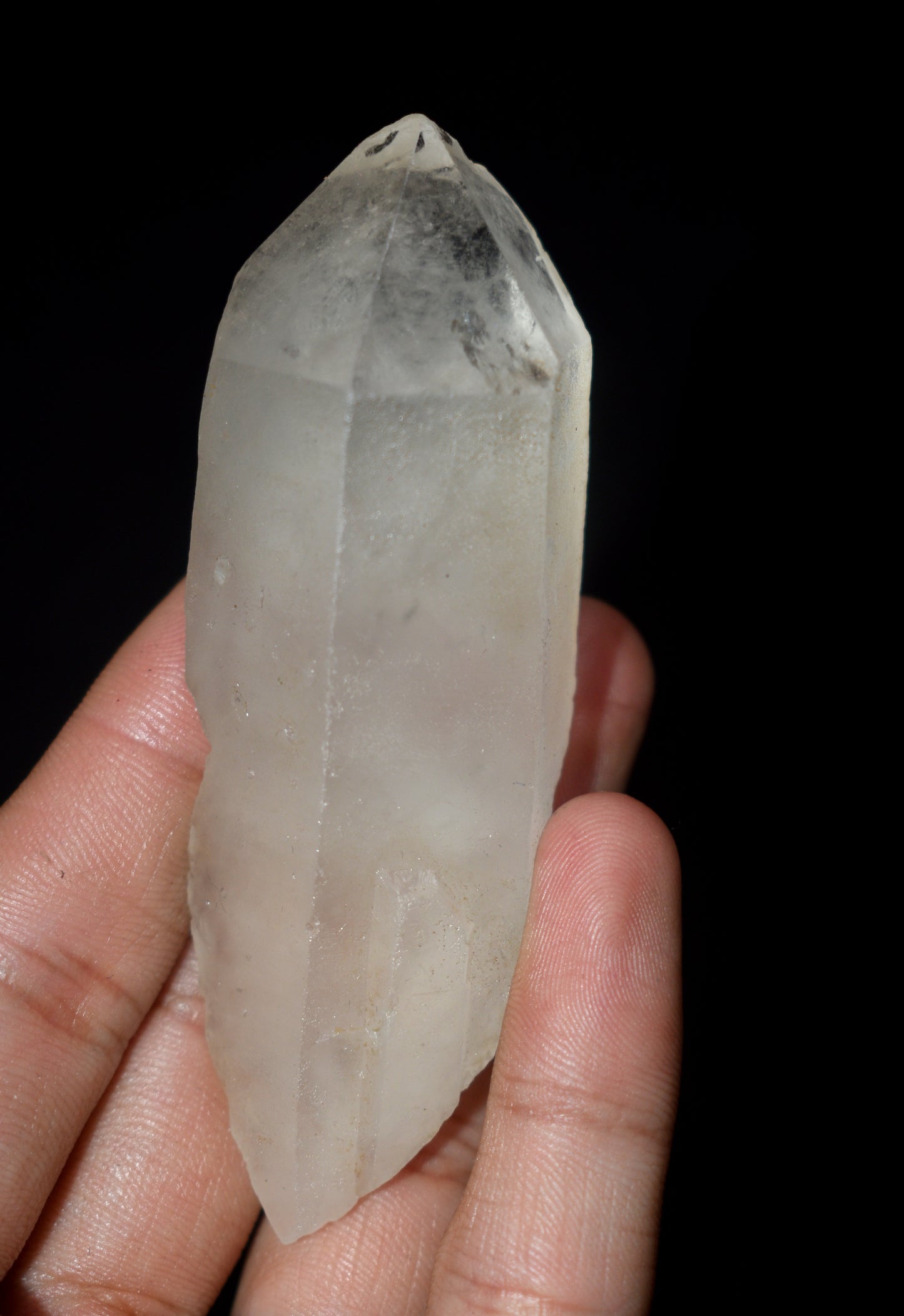 Natural Lemurian Seed Crystal Point – Clear Energizing- {Weight- 75.00 Gram}, Size- 3.5'' inches Long