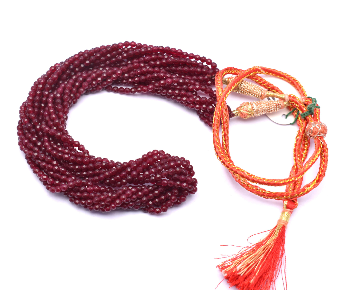 A striking 12-line bunch necklace made from faceted red jade beads, weighing 67.70 grams, perfect for adding bold elegance to your style.
#RedJade #JadeNecklace #GemstoneJewelry #FacetedBeads #ChicJewelry #StylishNecklace #BoldJewelry






