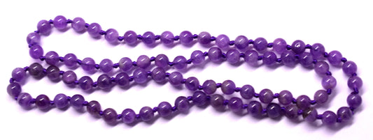  Amethyst Bead Knotted Mala for Peace and Spiritual Healing – Enhances Tranquility and Inner Growth #Amethyst #Peace #SpiritualHealing #CrystalHealing #Mala