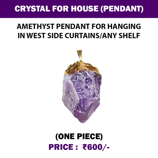 Amethyst Rough Stone Pendant